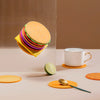 Burger Coasters Set