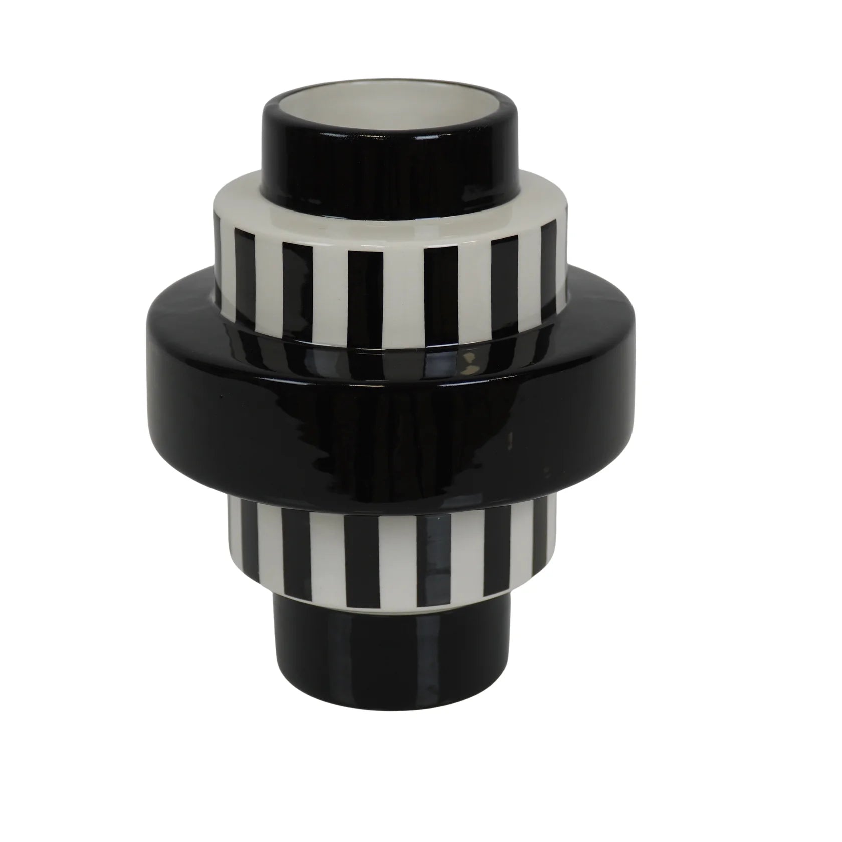 Vaso ZEBART Bianco e Nero