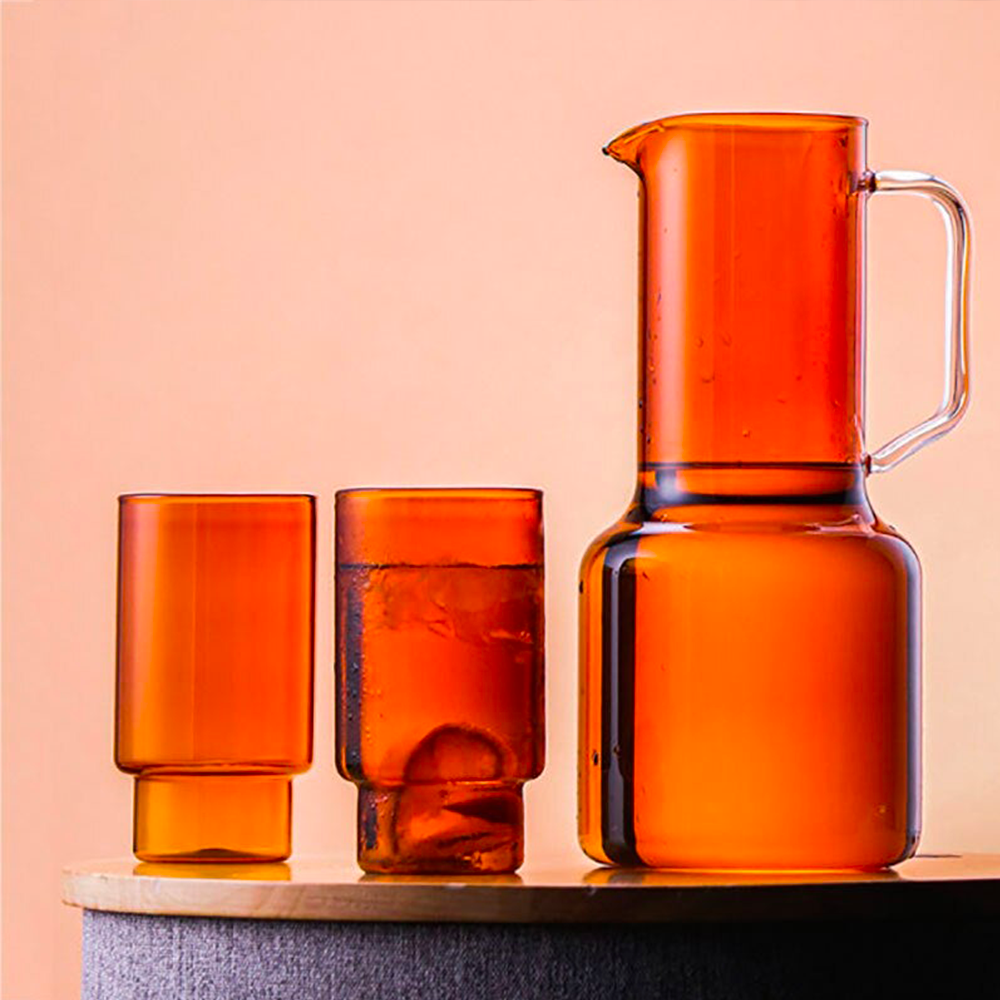 Colorful Kettle & Glass
