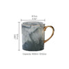 Gold-Rimmed Marble Coffee Mug
