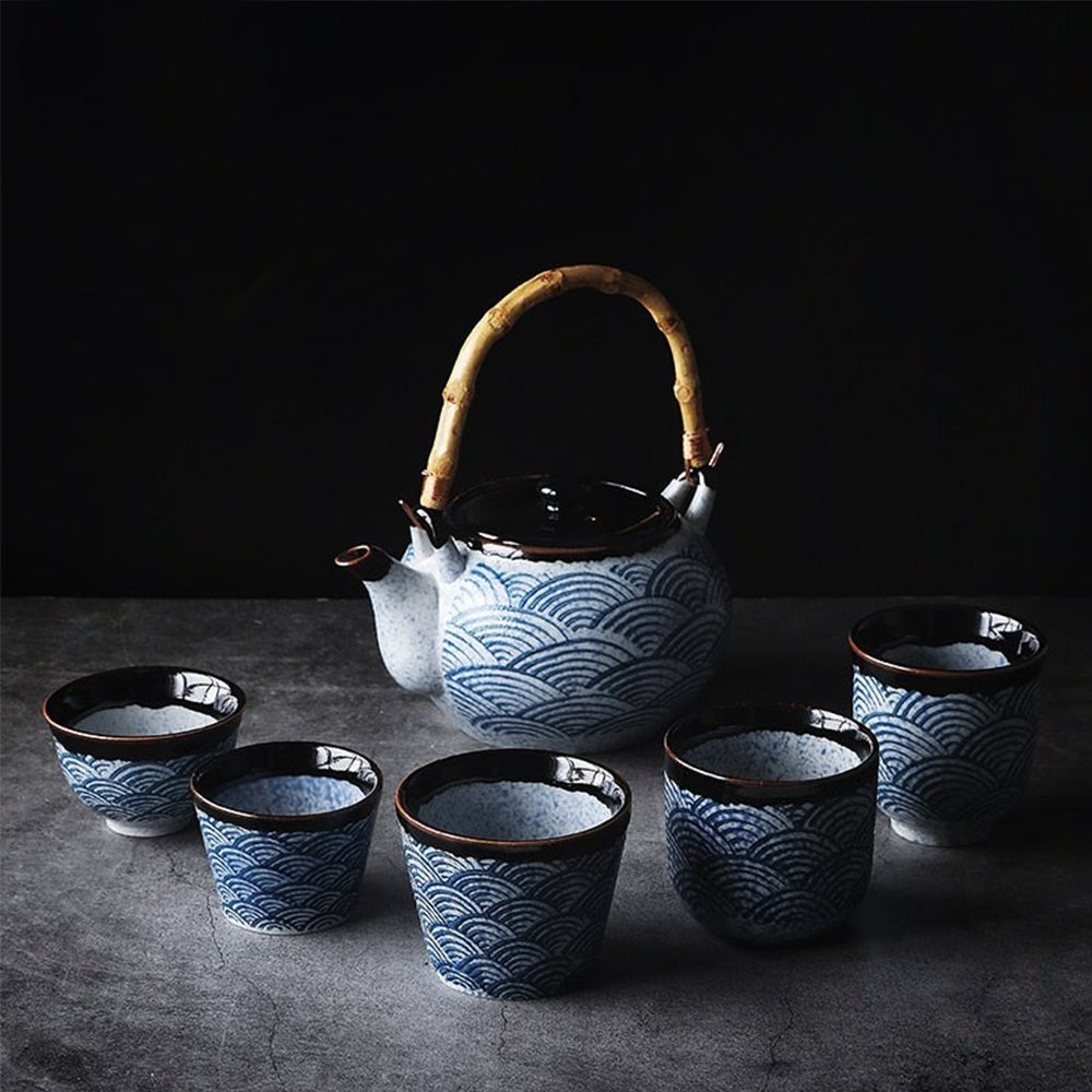 Nami Teapot & Cups