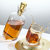 Oblique Whiskey Bottle & Glass