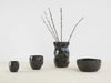 Poligon Black Vase