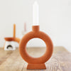 Terracotta Ring Candlestick Holder