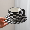 Vintage Checkerboard Cup