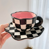 Vintage Checkerboard Cup